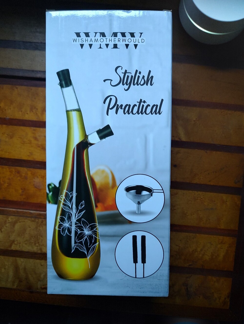 Olive Oil & Vinegar Two In One Dispenser New In Box Stylish & Practical